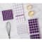 DII® Eggplant Combo Windowpane Dishcloths, 6ct.